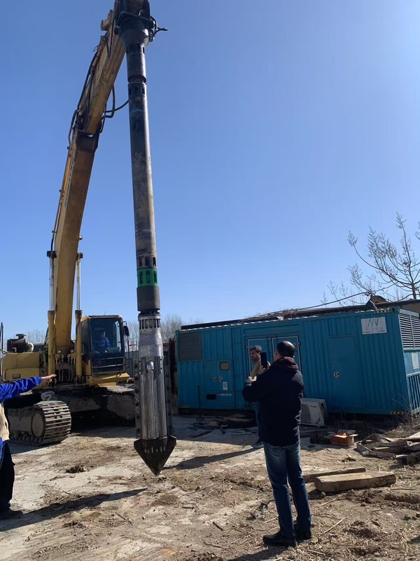 BVEM 2600 R/Min Drehgeschwindigkeit Hydraulische Vibroflot Wasser-Luft-Verbindung für Bodenverbesserung