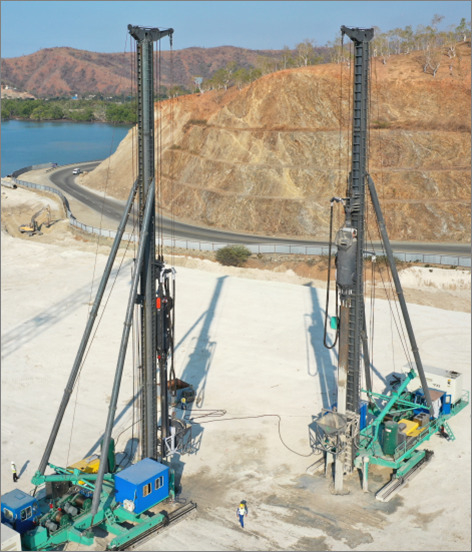 2150 mm Hydraulische Vibroflot Fortgeschrittene Vibrationstechnologie bei 43 Hz 1200 kg Gewicht für optimale Leistung