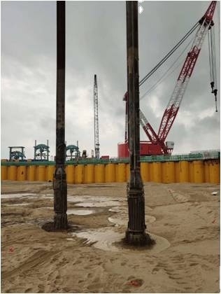208 Lpm Ölpegel Hydraulischer Vibroflot Einstellfrequenz zur Verbesserung der Fundamentbehandlung