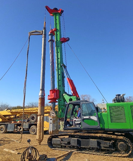 BVEM 2600 R/min Drehgeschwindigkeit Vibroflotationsvorrichtung an einem Bagger montiert