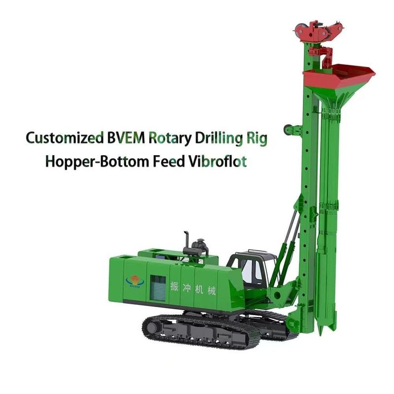 Chinesischer Hersteller 214 kN Zentrifugalkraft Vibroflotationsgerät, montiert an Bohrgerät, das das Stromversorgungssystem teilt