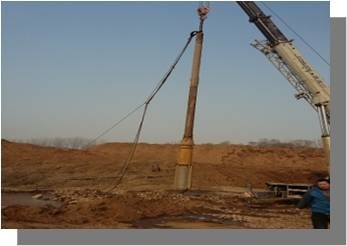 Vibroflot-Ausrüstung 105 kW Vibratorkraft und 3445 mm Länge für die Leistung