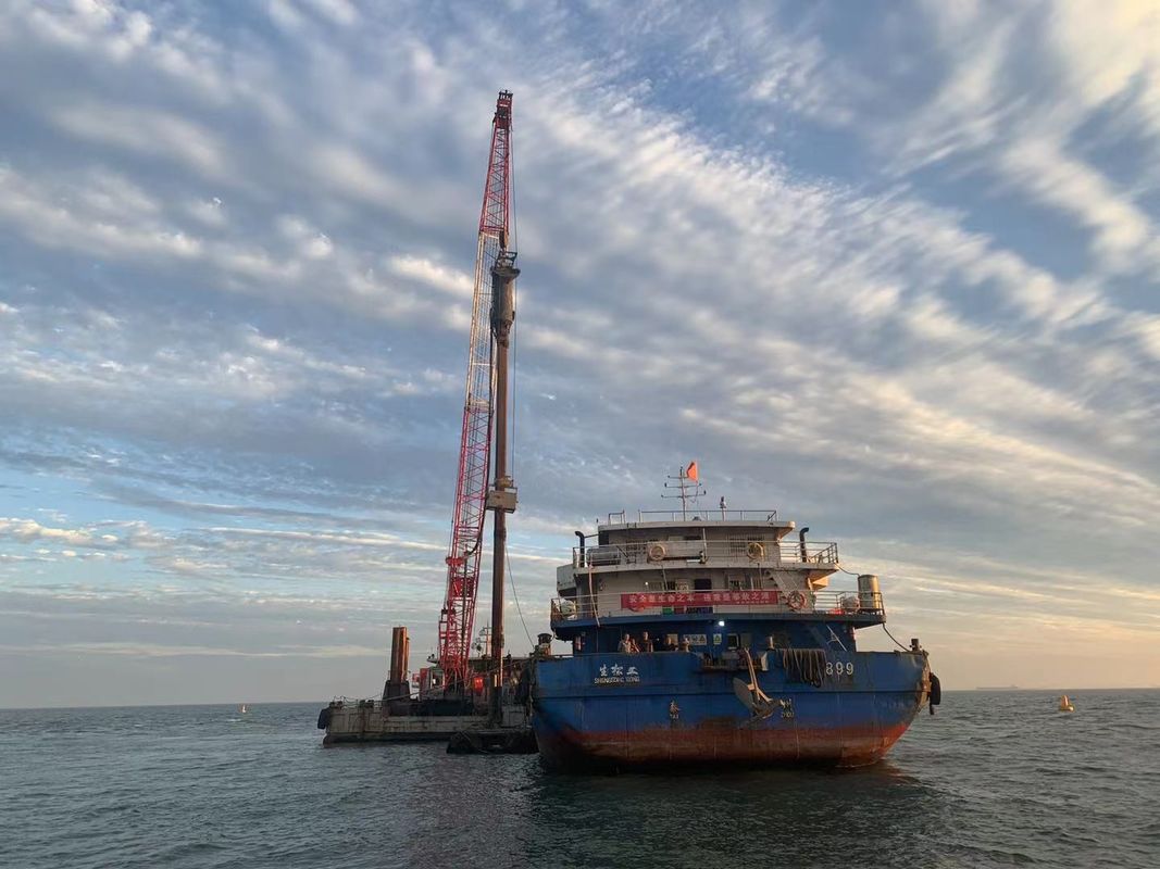Küstennaher unterer Zufuhr Vibroflot-Bau für Hafen-Becken 200000 Ton Channel Project
