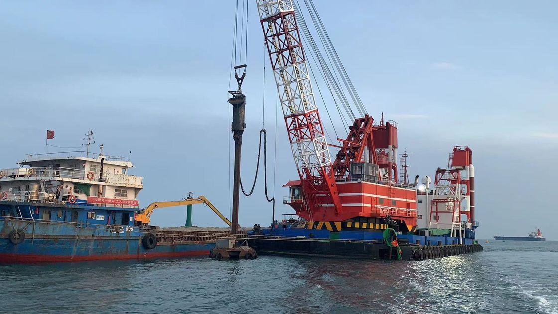 Küstennaher unterer Zufuhr Vibroflot-Bau für Hafen-Becken 200000 Ton Channel Project