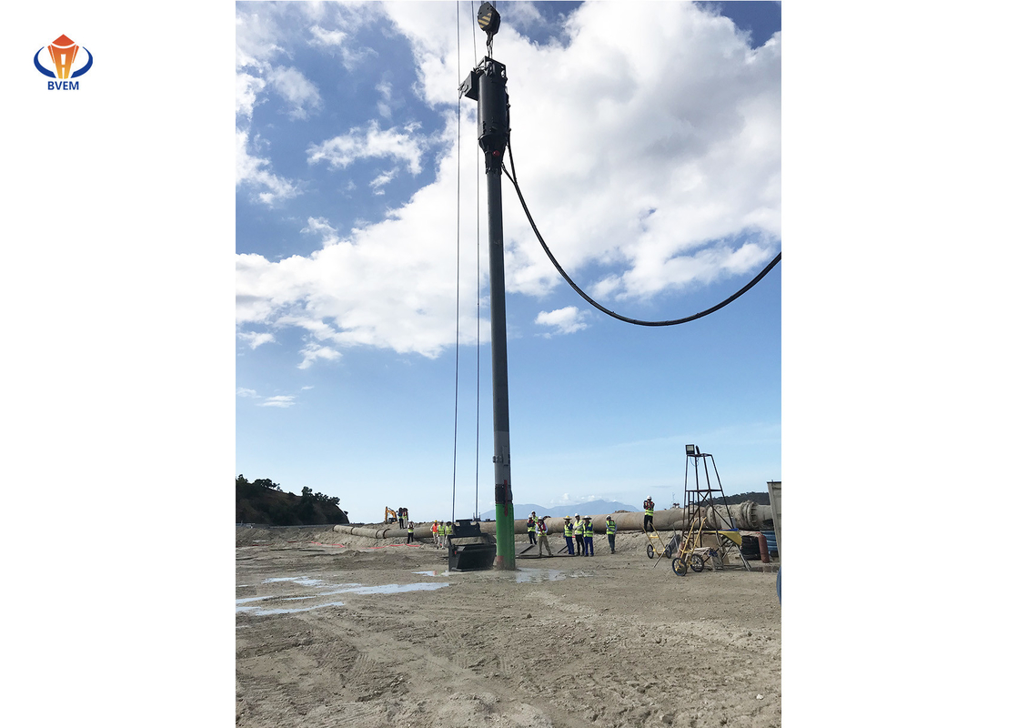 Zufuhr-Schwingung Flot-Bau-Zusätze der Unterseiten-180kw für Kies-Stapel-Vertrag Vibroflotation